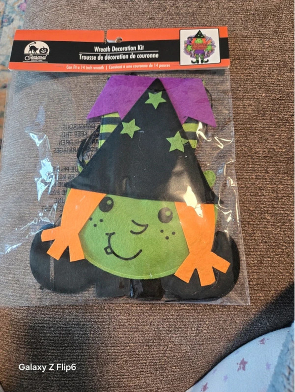 Halloween Witch Wreath Decoration Kit
